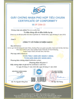 Chứng chỉ IEC 60439-1:2004