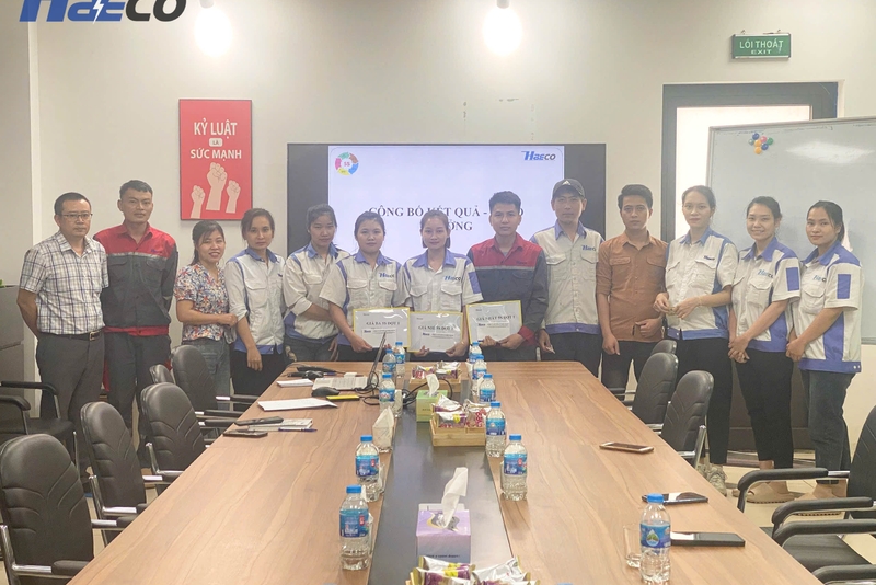 Nhà máy HAECO Tổ Chức Đào Tạo Nhận Thức 5S và Mini game kiểm tra kiến thức về 5S giữa các bộ phận